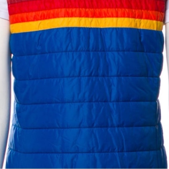 Aviator Nation  5 STRIPE VEST - SNORKEL BLUE unisex NWT - Picture 8 of 12